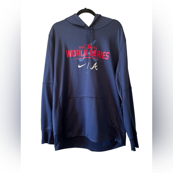 2021 Atlanta Braves World Series Dri-Fit Sweatshirt by NIKE - Picture 1 of 4